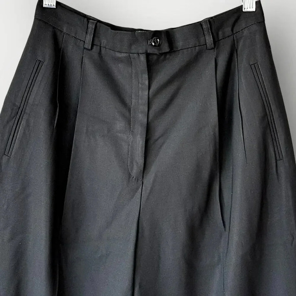 Lafayette 148 Vintage 100% Wool High Rise Straight Leg Casual Pants Size 8 Black - Picture 4 of 15